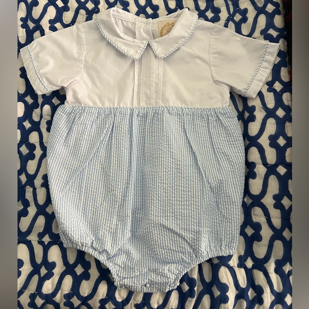 The Beaufort Bonnet Company Blue and White Bubble